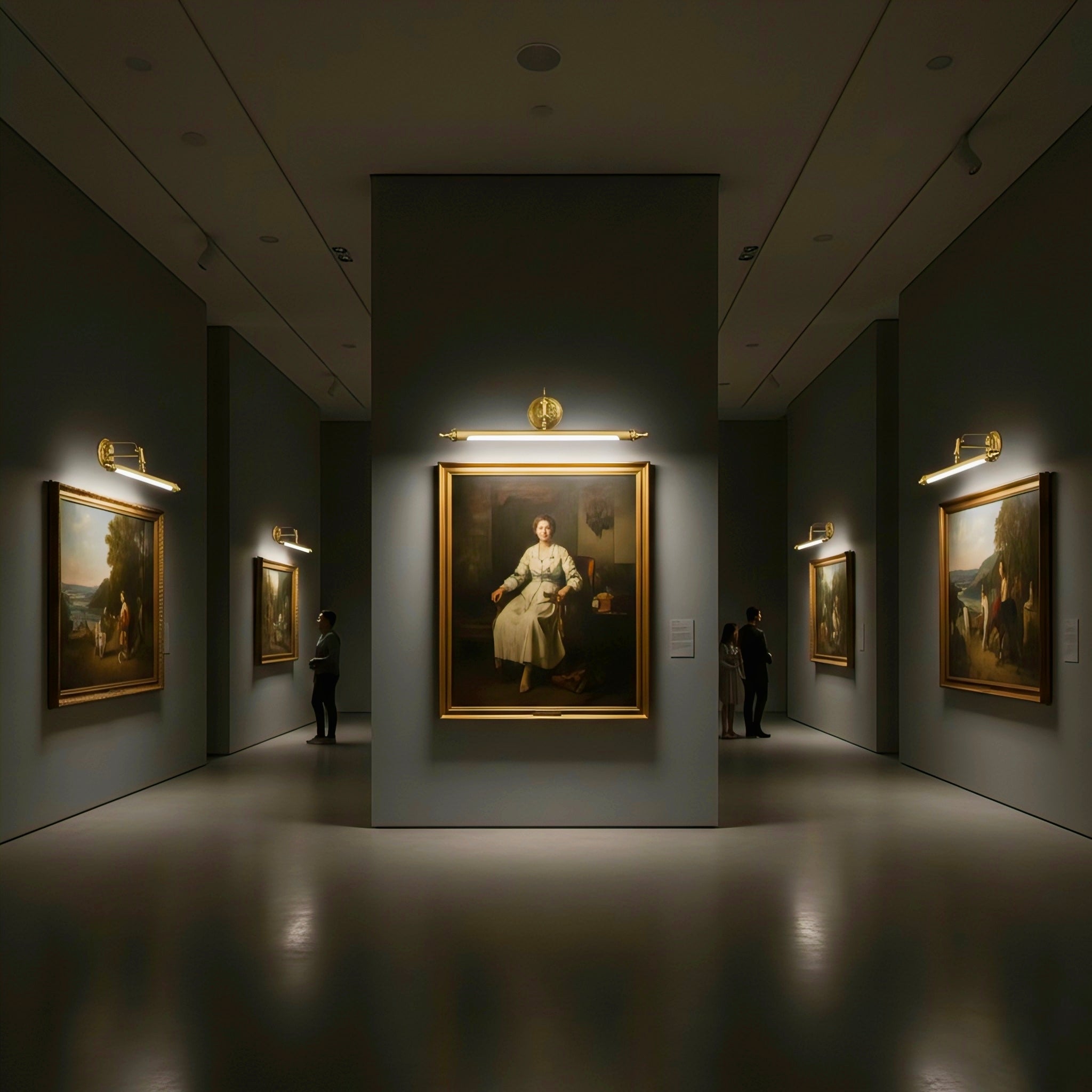 Antique Gold Adjustable LED Vanity Light with Three-Step Colour Temperature