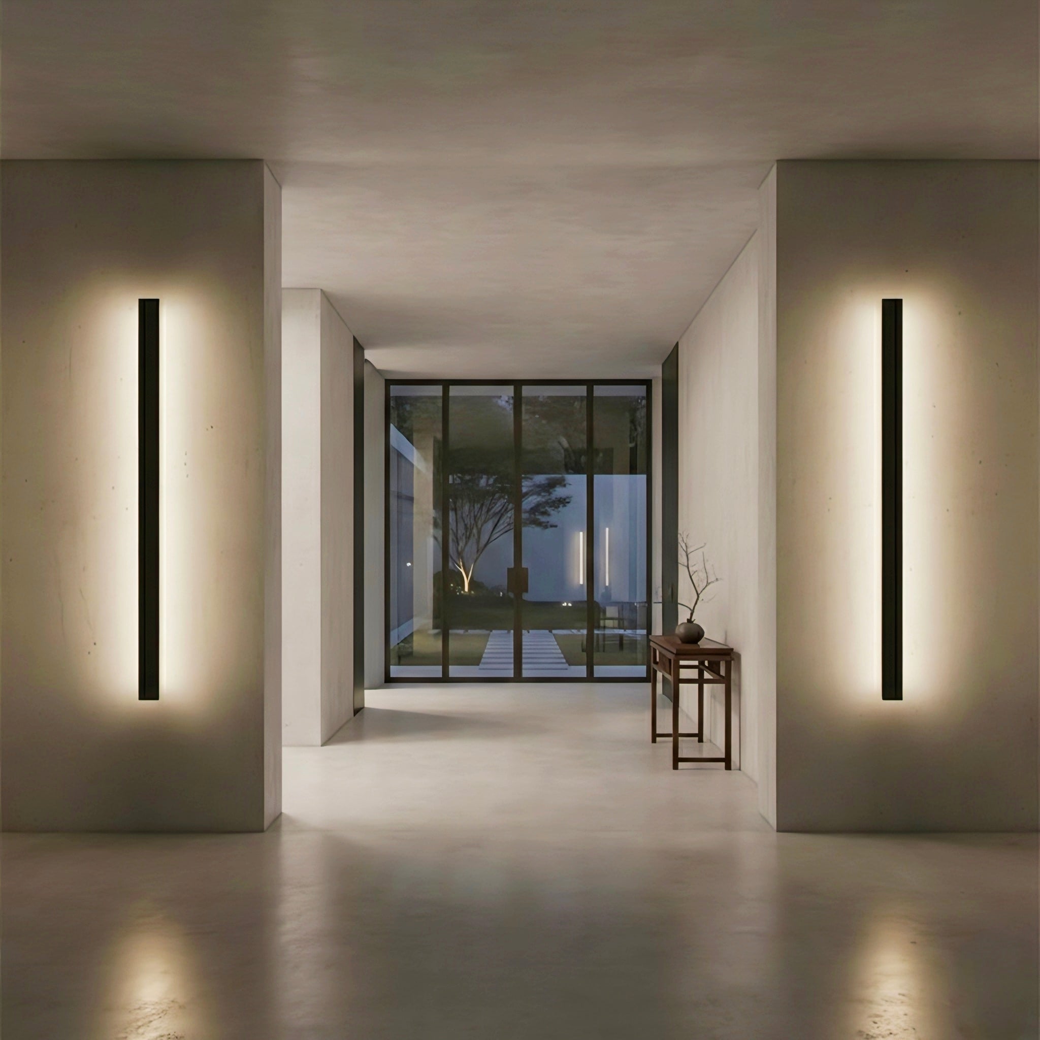 Minimalist Linear LED Wall Light for Architectural Accent Lighting