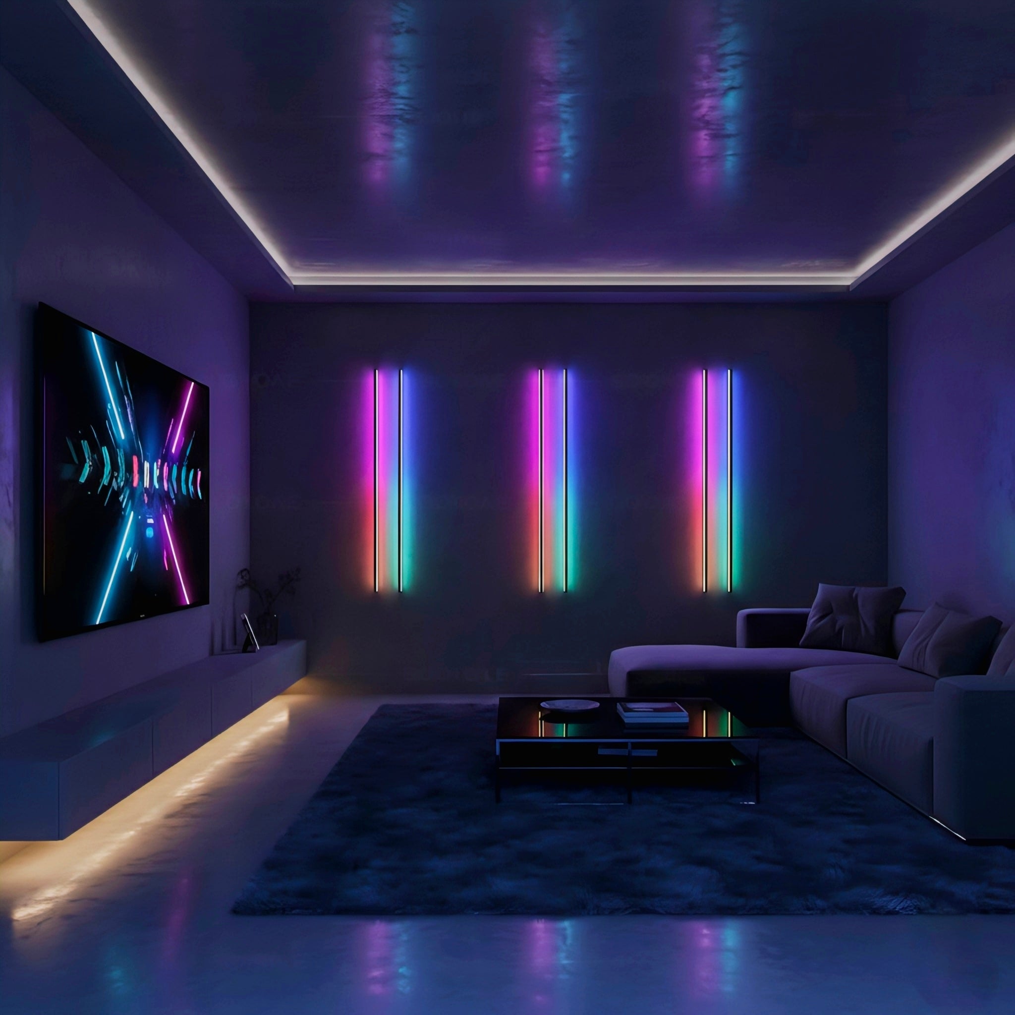 Minimalist Linear LED Wall Light for Architectural Accent Lighting