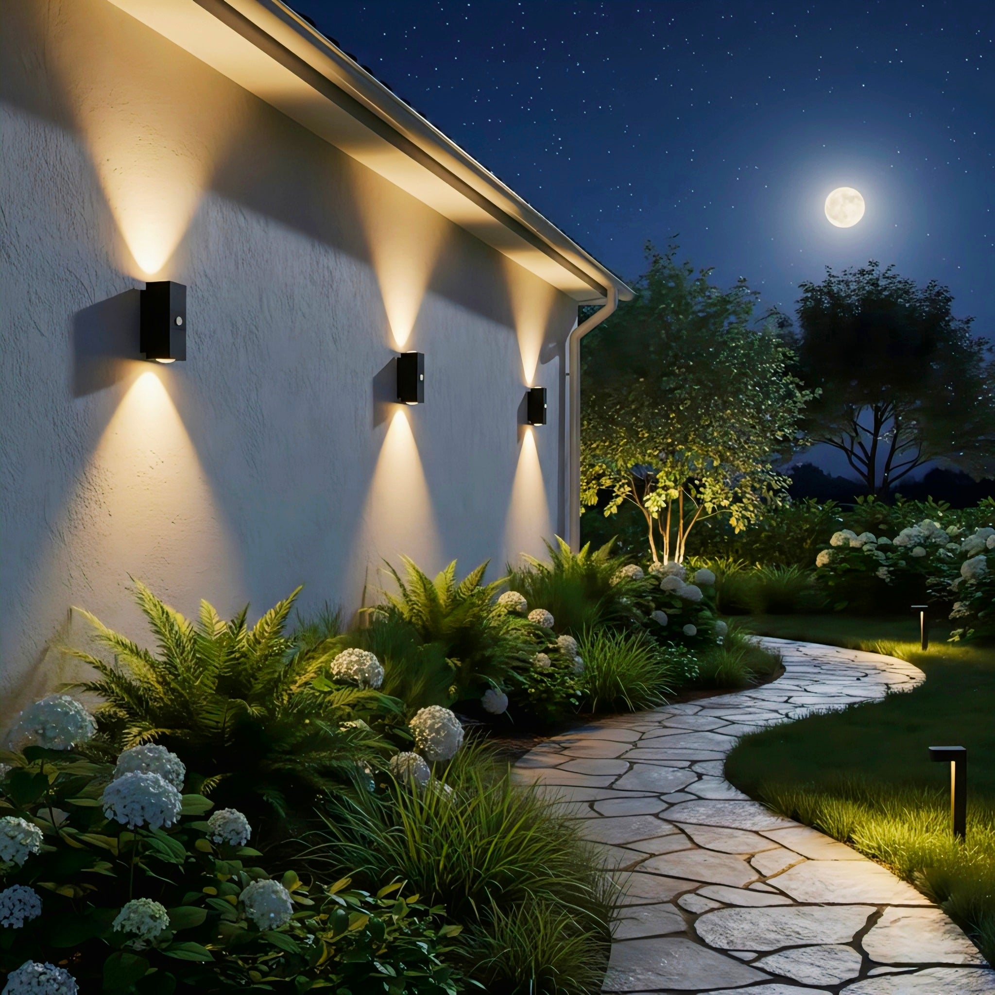 Adjustable Outdoor Wall Light with Motion Sensor and Weatherproof Design
