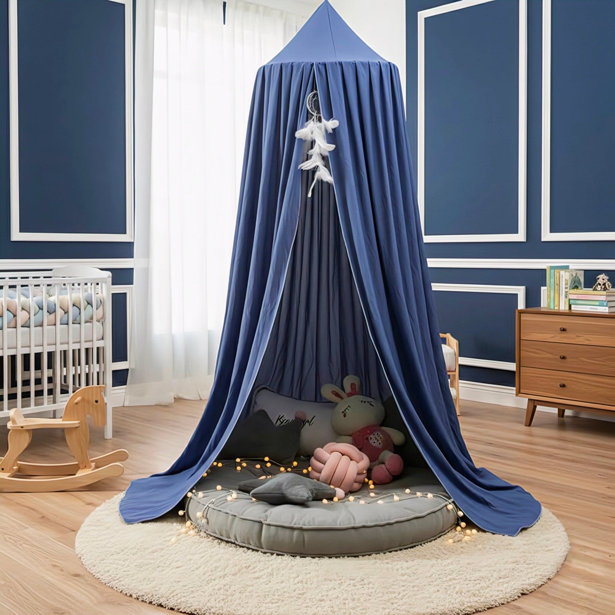 Soft Flowing Canopy for Cozy Children's Spaces