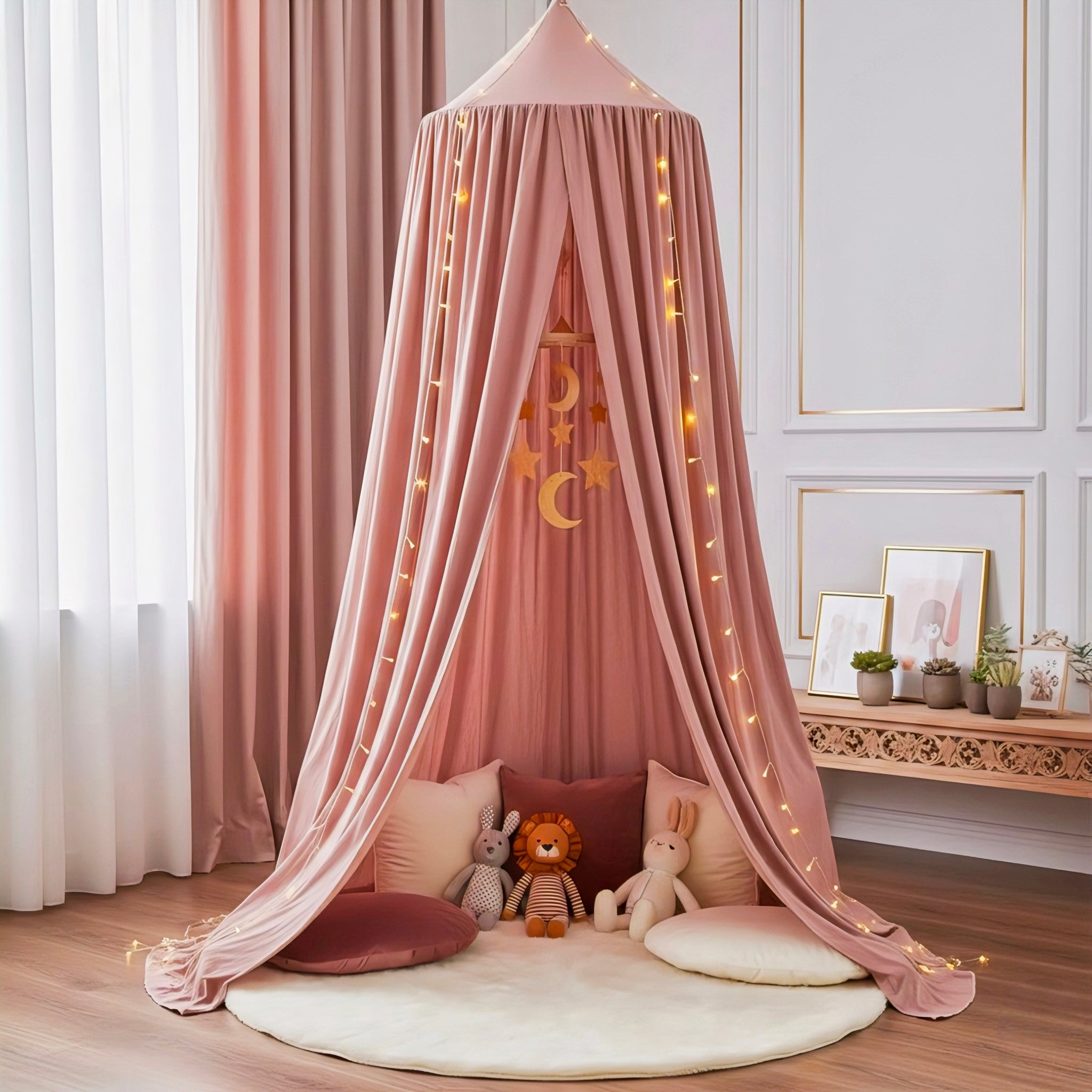 Soft Flowing Canopy for Cozy Children's Spaces