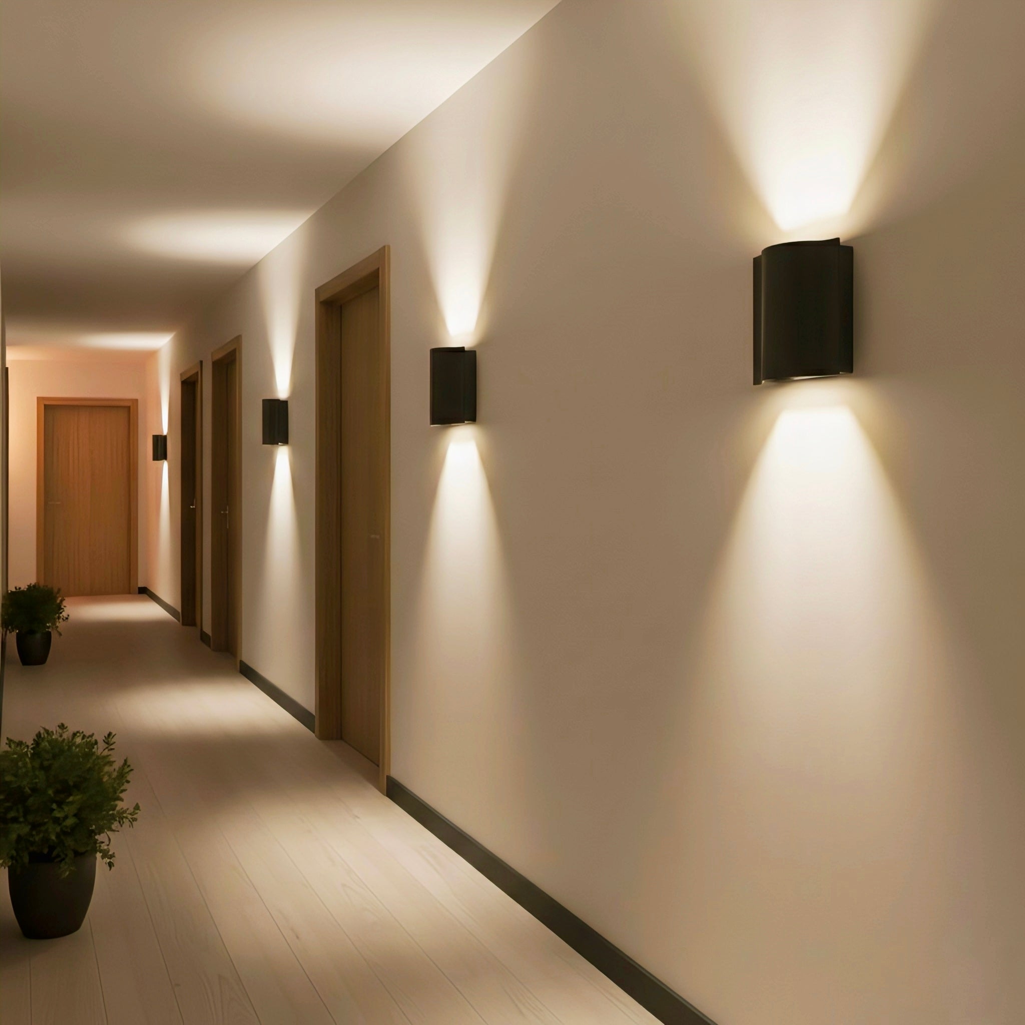 Arc Wave LED Wall Light with Up & Down Illumination