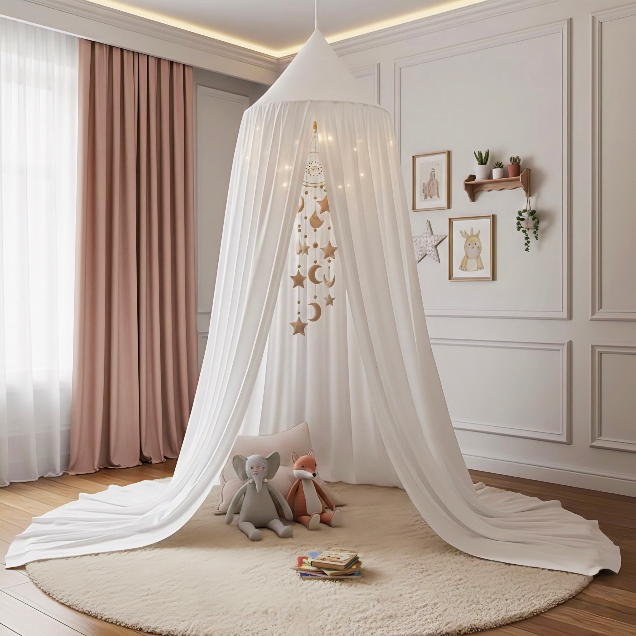 Soft Flowing Canopy for Cozy Children's Spaces