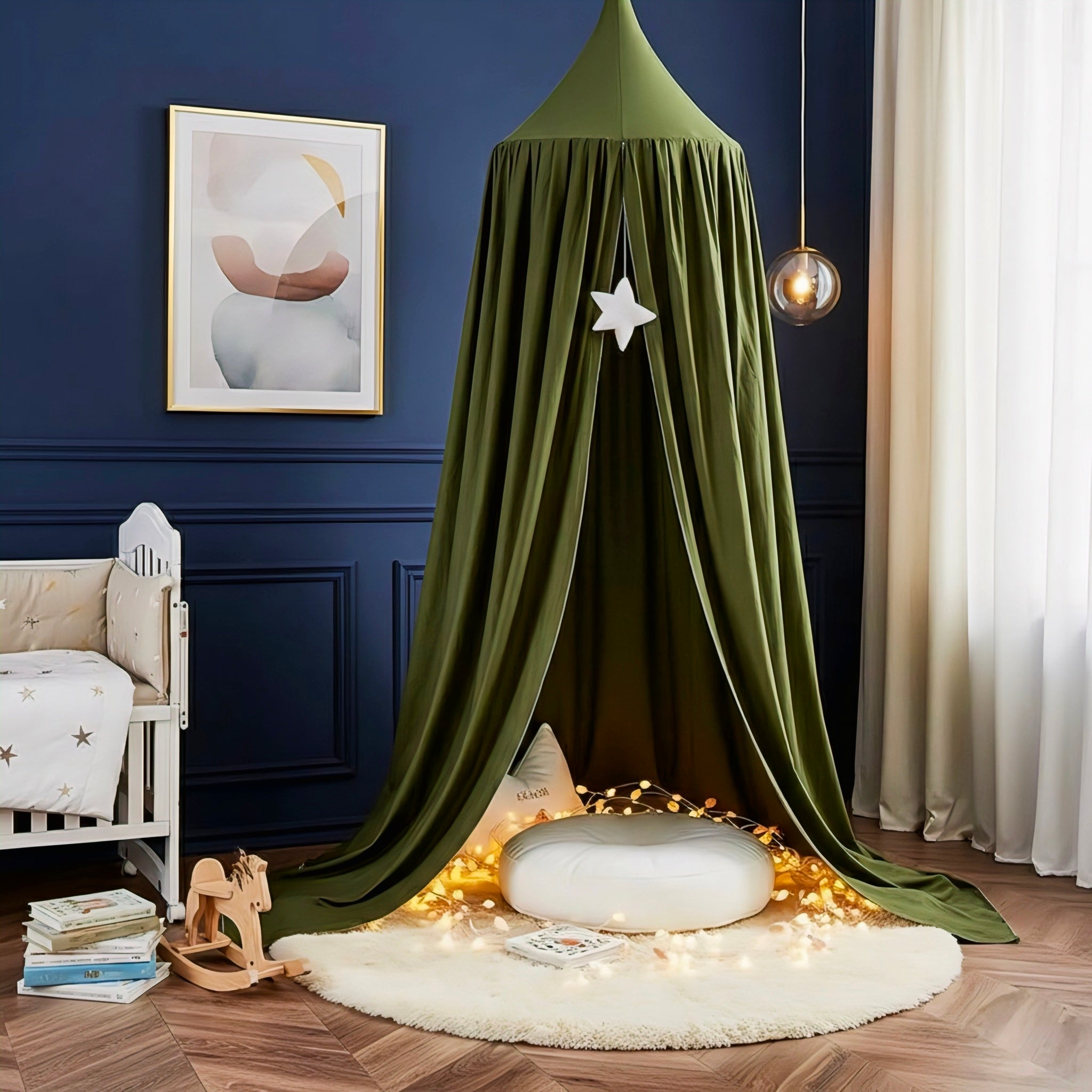 Soft Flowing Canopy for Cozy Children's Spaces