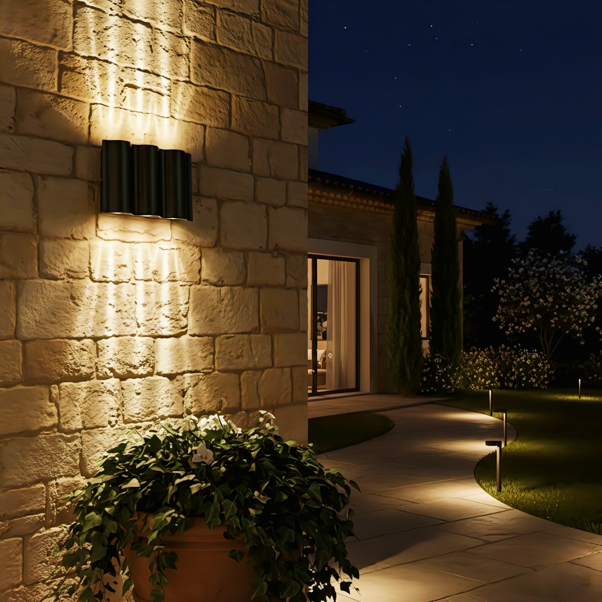 Arc Wave LED Wall Light with Up & Down Illumination