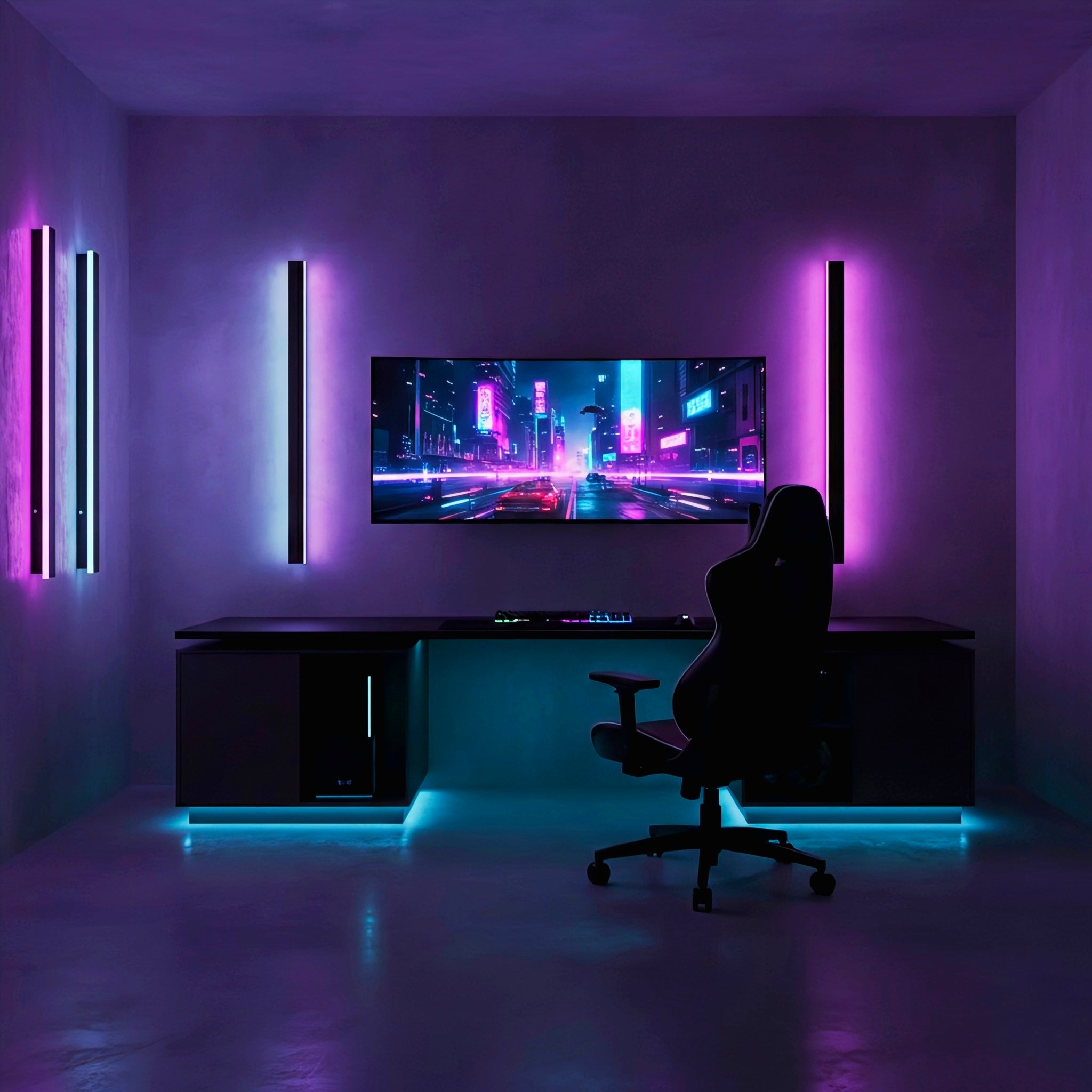 Minimalist Linear LED Wall Light for Architectural Accent Lighting