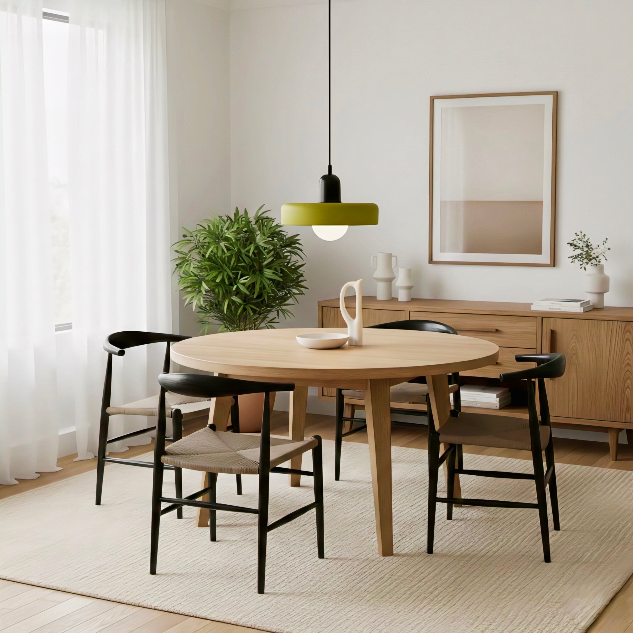 Bauhaus-Inspired Pendant Light with Artistic Glass Desig