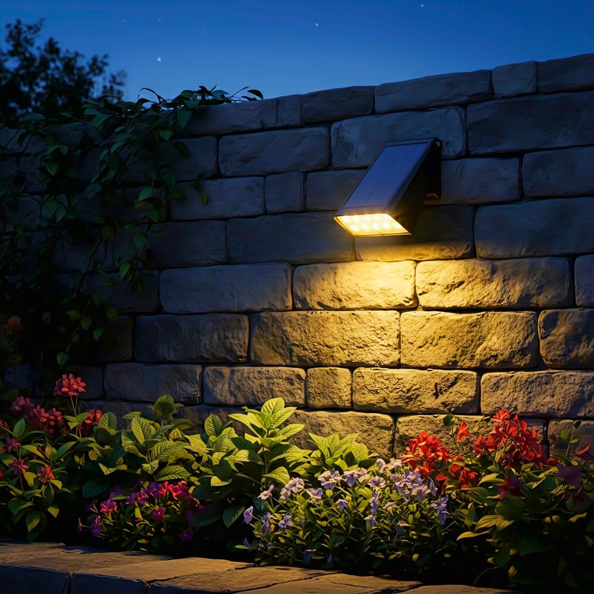 Adjustable Solar Wall Light with Dual Brightness Modes