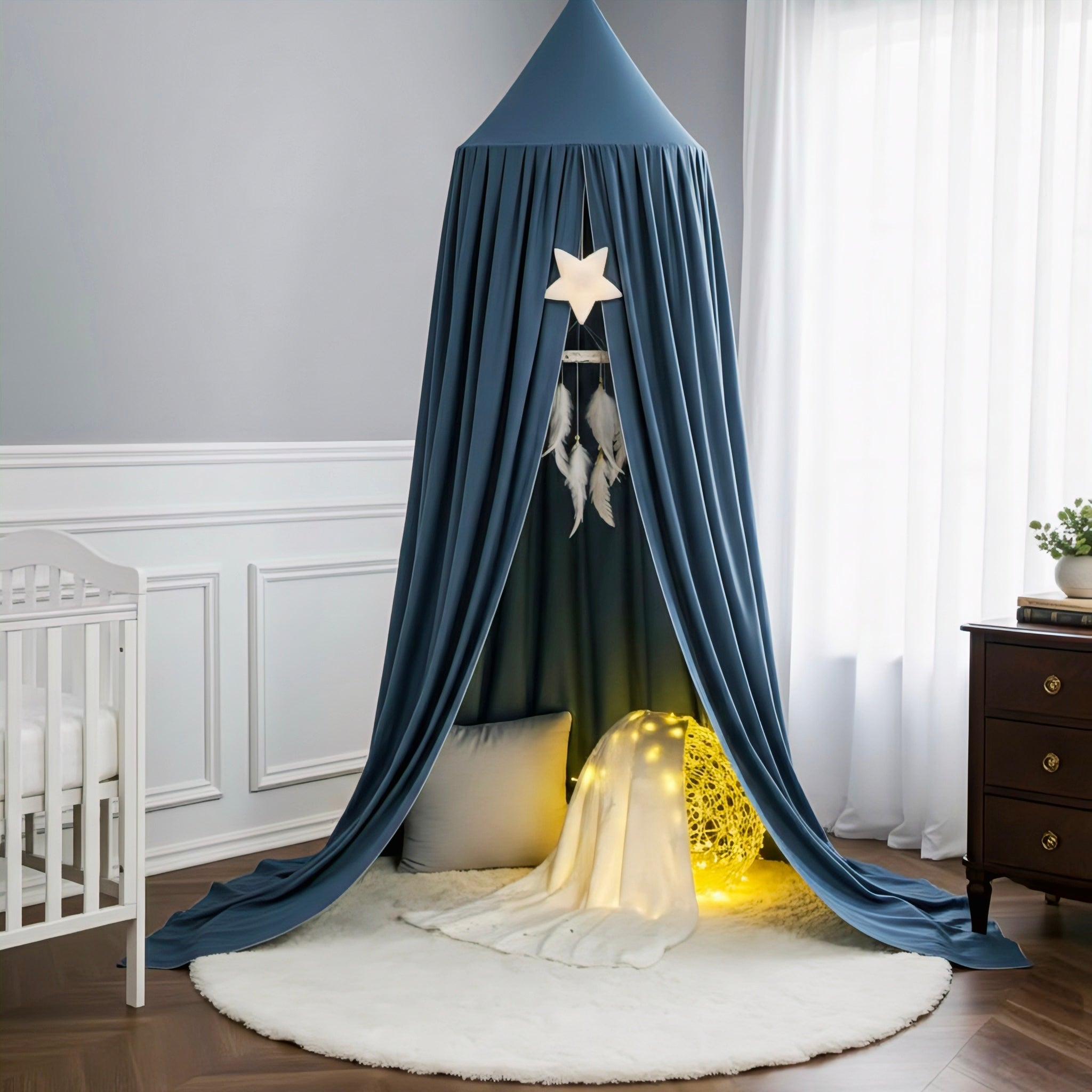 Soft Flowing Canopy for Cozy Children's Spaces