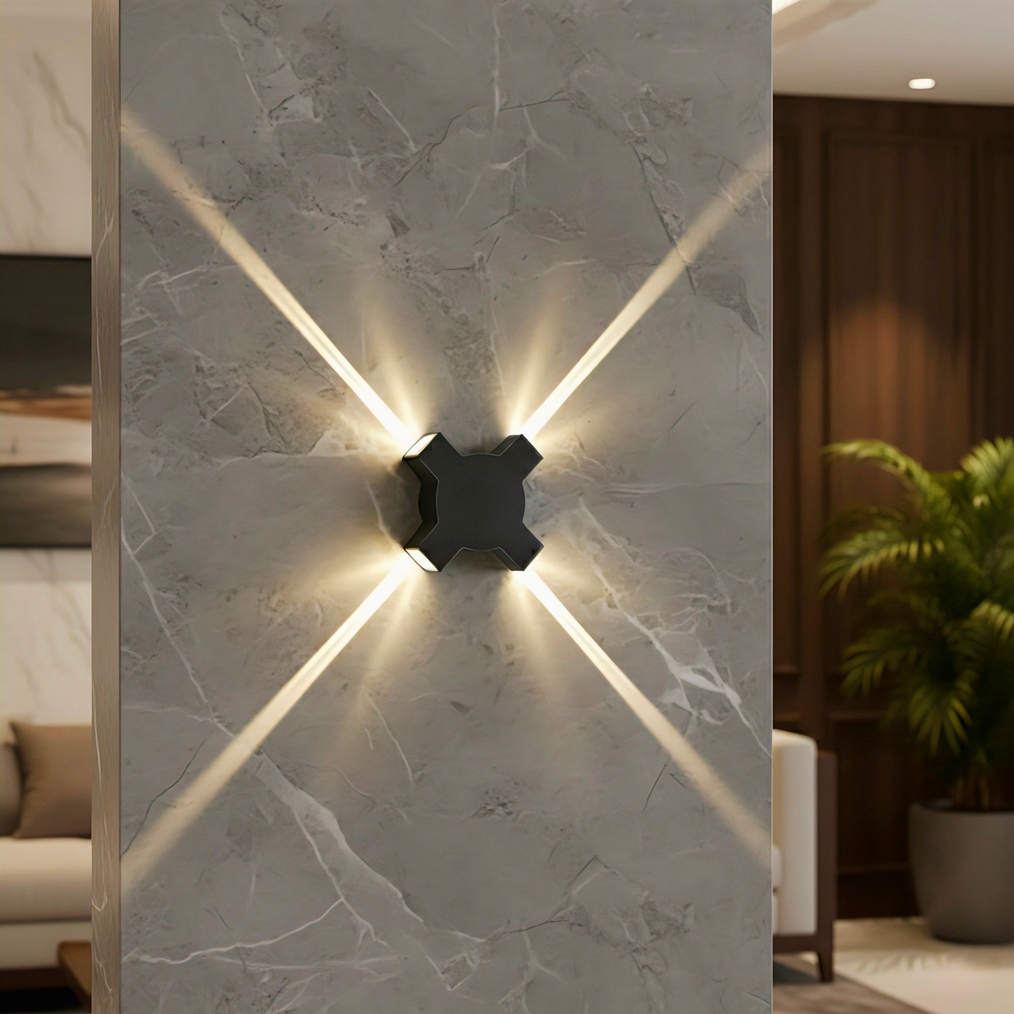 Sculptural Outdoor Wall Lighting with Refined Architectural Glow